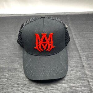 New AMIRI Red Label Black Cap